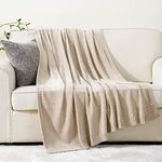 Taupe Throw Blanket