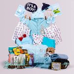 The Baby First Box Newborn Baby Essential Kit-25 Items (Summer Kit For 0-3 Months) Newborn Baby Gifts |Baby Shower Gift For Baby Boys-Multicolor, 1,1 Count