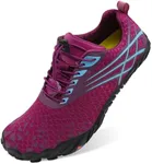 Scurtain Womens Water Shoes Women Adult Quick-Dry Aqua Sock Barefoot Shoes for Beach Swim River Pool Lake Hiking Kayaking Surfing Water Socks for Women Purple/Hybrid 9 W/7.5 M