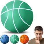 Silent Basketball, Basketball Dribbling Indoor, Hush Handle Foam Training Ball, Uncoated High-Elasticity Foam Ball, Quiet Bounce Basketball, Various Indoor & Outdoor Activities(Green 24cm/9.4in)