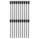 PASISIBICK 2.75 in Black Ink Ballpoint Pen Refills for Roller Cap Crystal Pen,Metal Refills(Pack of 20)