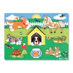 Melissa & Doug Wooden Toys - Pets Peg Boards for Children, Learning Toys for 2 Year Old Girls & Boys Toddler Puzzles Gifts, Kids Wooden Puzzles for 2 Year Olds, Jigsaws for Children Age 2 3 4