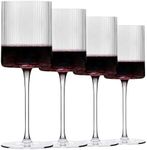 Ribbed Wine Glasses | Unique Fluted