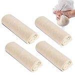 Cheese Cloths Muslin Cloths for Cooking 4PCS Reusable Cheese Cloth Ultra Fine Cotton Cheesecloth for Straining Baking Cheese Making Juicing, 60 X60 CM