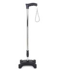 ZEDAN Single Leg Walking Stick for Old People with Adjustable Height | Non Slip Rubber Tip Base | Enhanced Stability & Comfortable | Nice Hand Grip | Portable Balancing Cane | for Men & Women - Black