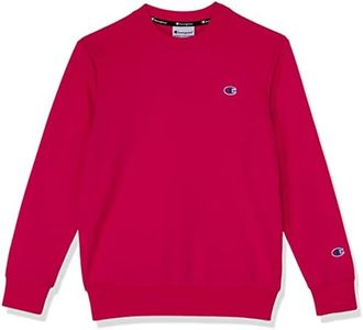 Champion Unisex Kids FRE TRY K CLOGO CREW Sweatshirt, Electric Fuchsia, 12 US