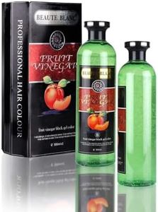 Ar,avli Be:aute Blan-c Fruit Vinegar Gel Hair Color, Natural Black Color Dye For Hair Care, Natural Ammonia Free Color Dye (500Ml X 2)