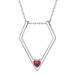 Necklace for Girlfriend Jan. Grandma Necklace January Birthstone Necklace