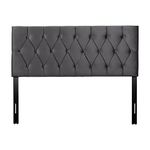 CorLiving Catalina Velvet Button Tufted Headboard, Queen