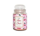 Eternia® Mon Cheri Luxury Scented Aromatherapy Candle with Glass Jar Candle for Home Use - 80 Hours Burn Time