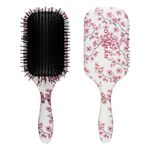 Denman Tangle Tamer Ultra (Kyoto Cherry Blossom ) Detangling Paddle Brush For Curly Hair And Black Natural Hair - use with both Wet & Dry Hair, D90L