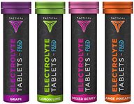 Fluid Tactical- Effervescent Hydration Tablets, Electrolyte Replacement & Dehydration Prevention, 4 Pack, 40 Servings (Variety)