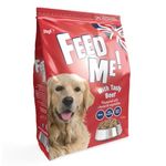 HiLife FEED ME! - Complete Dry Dog Food - Tasty Beef Cheese Vegetables - Soft, Moist & Meaty, 8kg