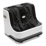 AGARO Relaxing Foot & Calf Massager Machine with Rolling & Kneading Functions for Muscle Relaxation & Improving Blood Circulation, Suitable Home Usage (White).