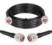 XRDS -RF KMR240 N Male Cable 15ft, 50 Ohm Low Loss Coax N Male to N Male Connector Extension Cable for 3G/4G/5G/LTE/GPS/WiFi/RF/Ham/Radio to Antenna or Phone Signal Booster Use (Not for TV)