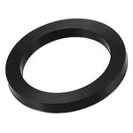 sourcing map Nitrile Rubber Flat Washer 2 Inch DN50 Gasket for Wrench Type Quick Connector, Black