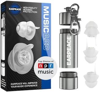 EARPEACE Music PRO - Concert Ear Plugs - Earplugs for Noise Reduction up to 20dB - High Fidelity Ear Plugs for Concerts, Musicians and Live Events - Reusable Earplugs - Includes Filter Set and Case