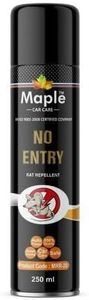 Maple car care Powerful Rat Repellent Spray - Eco Friendly, Odourless, Non Toxic, Effective for Car, Home and Office. Safe for Humans 250ml