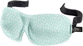 Bucky 40 Blinks No Pressure Printed Eye Mask for Travel & Sleep, Teal Dots, One Size