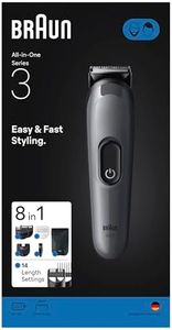 Braun AIO3540 All-in-One Series 3 Beard Trimmer with 8in1 Grooming Kit