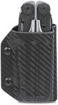 Clip & Carry Kydex Multitool Sheath for LEATHERMAN SURGE - Made in USA (Multi-tool not included) EDC Multi Tool Sheath Holder Holster Cover (Carbon Fiber Black)