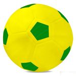 FunBlast Football for Kids, 9 Inches Colorful Football Sports Toy - Extra Grip Silicon Rubber Beach Ball Sports Outdoor Game, Inflatable Ball for Kids Boys 3+ Years (Pack of 1) (Yellow)