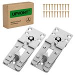 UPVONT Sectional Couch Connectors, Thickened Interlocking Alligator Couch Connectors to Make Sectional Stay (2 Pack+20 Screws)