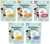 Shameless Pets Soft-Baked Dog Treats, Original Variety 5-Pack - Natural & Healthy Dog Chews for Small, Medium & Large Dogs - Dog Biscuits Baked & Made in USA, Free from Grain, Corn & Soy