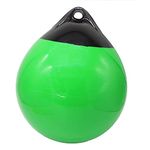 X-Haibei 1 Boat Fender Ball Round Anchor Buoy, Dock Bumper Ball Inflatable Vinyl Shield Protection Marine Mooring Buoy (GREEN, A25(D9.8* H12.2INCH))