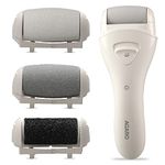 AGARO CR3001 Callus Remover with 3 Interchangeable Head Rollers, Rechargeable for Foot Care, Pedicure Device, Callus & Dead Skin Removal