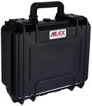 Max MAX300S.079 IP67 Rated Waterproof Durable Watertight Equipment Photography Hard Carry Pick & Pluck Foam Plastic, Flight Case, Tool Box, Black