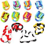 Tangle Fidget Toys, 12 Pack Multicolored Twisty Fidget Pack for Adults, Anti-Anxiety Sensory Toy Fidget Toy, Relax Therapy for School, Twisty Educational Toys