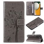 MEMAXELUS Wallet Case for Samsung Galaxy A15 5G Case, PU Leather Shockproof Protective Case with Card Holder Slot Magnetic Closure Kickstand Cover Case for Samsung Galaxy A15 5G KT Wish Tree Gray