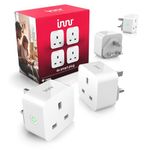 Innr Zigbee Smart Plug with Energy Monitoring, Works with Hue*, Alexa, Home Assistant, and SmartThings, Smart Socket Works as Zigbee Repeater, 4-Pack