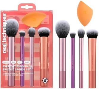 Real Techniques Everyday Essentials Brush Kit, 5 Piece Set