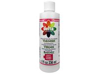 Delta Acrylic Paint, Canvas, Satin Clear, 8 oz