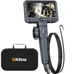 3.9mm Articulating Borescope, DXZtoz Professional Super Thin Endoscope Inspection Camera with Turnable Snake Camera, Flexible Gooseneck Fiber Optic Scope with Light, Cool Gadgets for Men- 3.3FT
