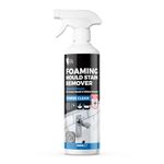 Foaming Mould Remover Spray 500ml – Bleach Foam Cleaner for Black Mould & Mildew – Bathroom Mould Stain Remover for Tiles, Grout, Silicone Sealant & PVC – Wall & Shower Stain Solution