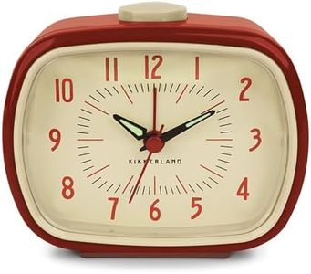 Kikkerland - AC08-R Retro Alarm Clock, 1 EA, Red