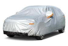 GUNHYI Hatchback Car Cover Waterproof All Weather, 6 Layers Heavy Duty Full Exterior Cover Universal fit vw Golf, Honda Fit, Kia Soul, Toyota Matrix, Nissan Leaf etc. Size H1 (See Size Chart)