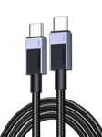 UGREEN USB C to USB C Charger Cable 100W USB C Cable Fast Charge Type C Phone Laptop Charger Lead Compatible with Macbook Pro M3/Air, iPad Pro 2024/Air 6, iPhone 16 Pro Max, Galaxy S24 Ultra (2M)