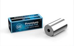 320° Premium Aluminium Shisha Hookah Tin Foil - Extra Thick Rolls - 180mm Wide - 25m Length - 40 Micron Thick ! Nicotine Free