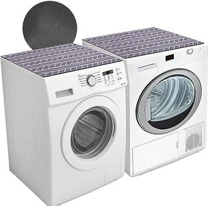 2PCS 25.6'' x 23.6'' Washer and Dryer Covers for the Top, Non-slip Dryer Top Protect Mat, Dust-proof Washing Machine Cover, Diatomite Washer Dryer Top Covers for Laundry Kitchen Home