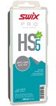 Swix HS05-18 - HIGH Speed Wax - HS5 Turquoise - 0 to 14 Degrees Fahrenheit - 180g Bar - Fluoro Free - Ski or Snowboard - FIS Approved