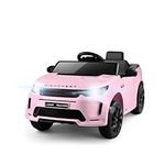 TEOAYEAH 12V Lithium Battery Powered Licensed Land-Rover Electric Car for Kids, Longer Playtime, Parent Remote Control Ride on Car, Wireless Music, Luxury Ride on Toys, Ideal Gift to Kids