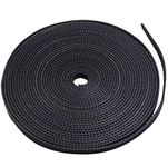 TESSERACT GT2 Timing Belt for 3D Printer I Rubber Aramid Fiber with Steel Core I 2mm Pitch 10mm Width I Anti Slip Rubber Timing Belt with Strong Abrasion Resistance, Low Noise (Qty: 2m, Width: 10mm)