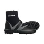 Snowbee Men’s Rockhopper Spike Sole Wading Boots with Neoprene Uppers & Side Zip, Hardened Steel Spikes for Rock‑Fishing & Shore Wading Black/Grey - Sizes 9