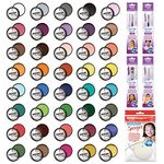 Moon Creations Pro Face & Body Makeup | 40 Colour Set | 36g | Professional Colour Paint Cake Pots for Face Painting | Face Paint For Kids, Adults, Fancy Dress, Festivals, Halloween