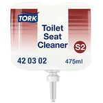 Tork Toilet Seat Cleaner - 420302 - Toilet Seat Cleaner for Additional Hygiene - for S2 Dispenser Systems - Premium Quality, 8 x 475 ml
