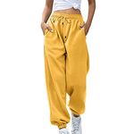 Womens Joggers Sweatpants Casual Oversized Jogging Pants Athletic Active Sweatpants Running Gym Workout Tracksuit Bottoms Drawstring Casual Lounge Trousers